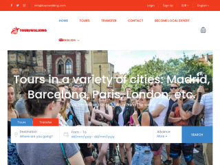tourswalking.com screenshot