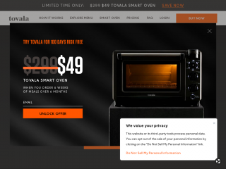 tovala.com screenshot