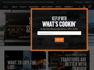 traeger.com screenshot