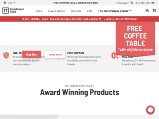 transformertable.com screenshot