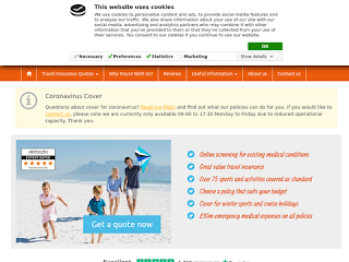 travelinsurancesaver.co.uk screenshot