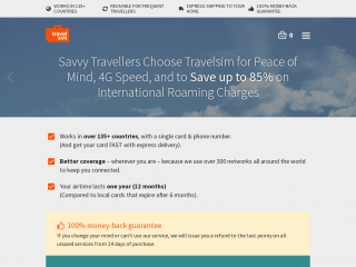 travelsim.com screenshot