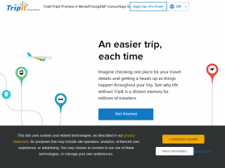 tripit.com screenshot