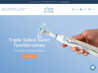 triplebristle.com screenshot