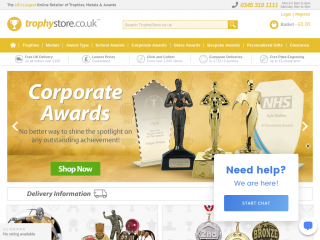 trophystore.co.uk screenshot