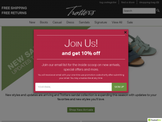 trotters.com screenshot