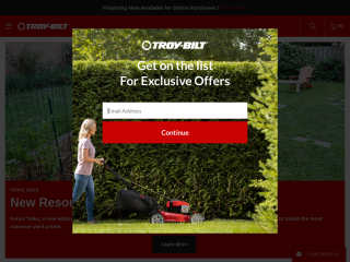 troybilt.com screenshot