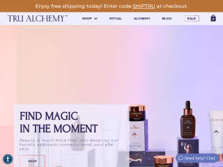 trualchemyskin.com screenshot