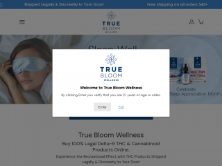 truebloomwellness.com screenshot