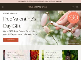 truebotanicals.com screenshot