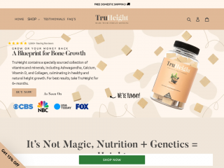 truheightvitamins.com screenshot