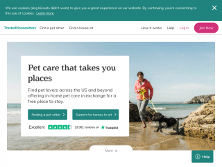 trustedhousesitters.com screenshot