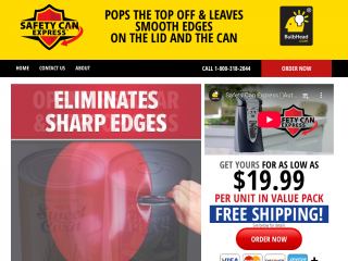 trysafetycanexpress.com screenshot
