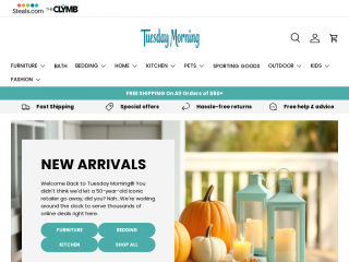 tuesdaymorning.com screenshot