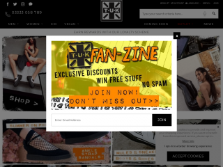 tukshoes.co.uk screenshot