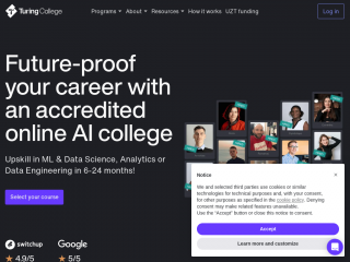 turingcollege.com screenshot