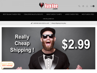 tuxedo-tshirts-online.com screenshot