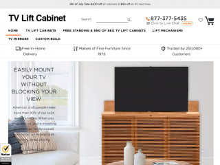 tvliftcabinet.com screenshot