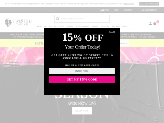 twistedtailor.com screenshot