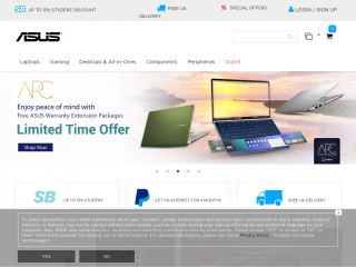 uk.store.asus.com screenshot