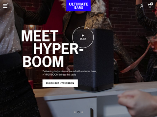 ultimateears.com screenshot