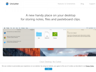 unclutterapp.com screenshot