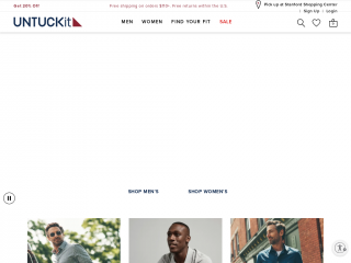 untuckit.com screenshot