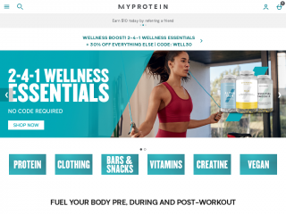 us.myprotein.com screenshot