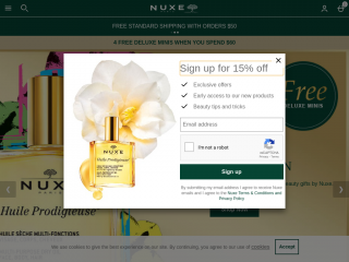 us.nuxe.com screenshot