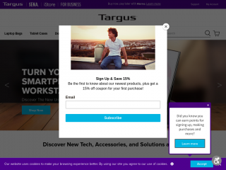 us.targus.com screenshot