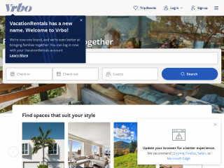 vacationrentals.com screenshot