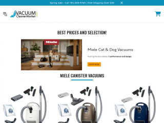 vacuumcleanermarket.com screenshot
