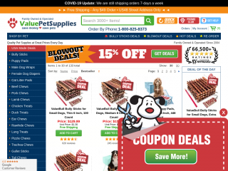valuepetsupplies.com screenshot