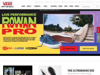 vans.com screenshot