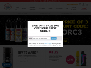 vapedinnerlady.com screenshot