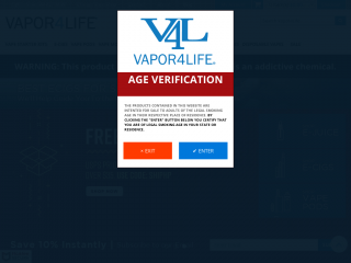 vapor4life.com screenshot