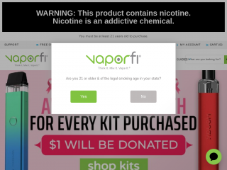 vaporfi.com screenshot