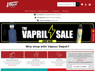 vapourdepot.com screenshot