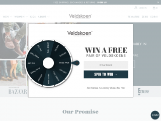 veldskoenshoes.com screenshot