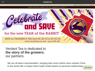 verdanttea.com screenshot