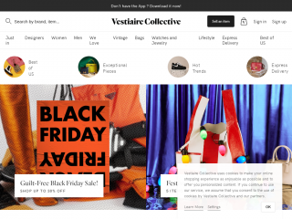 vestiairecollective.com screenshot