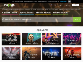 viagogo.com screenshot