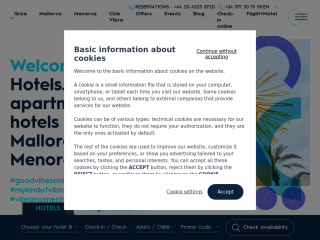 vibrahotels.com screenshot