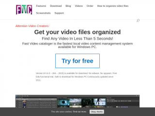 videocataloger.com screenshot