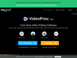 videoproc.com screenshot