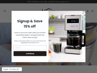 vincihousewares.com screenshot