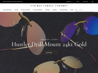 vintageframescompany.com screenshot