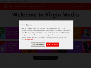 virginmedia.com screenshot