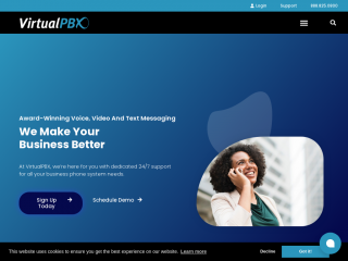 virtualpbx.com screenshot