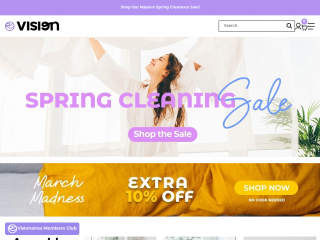 visionlinenshome.com screenshot